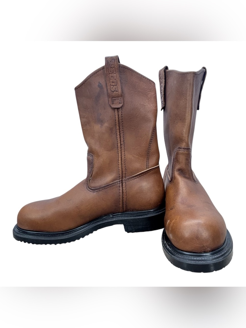Red Wing Shoes Pecos Leather Work Boots Style 2231 Brown Men's Size 9 B USA Made